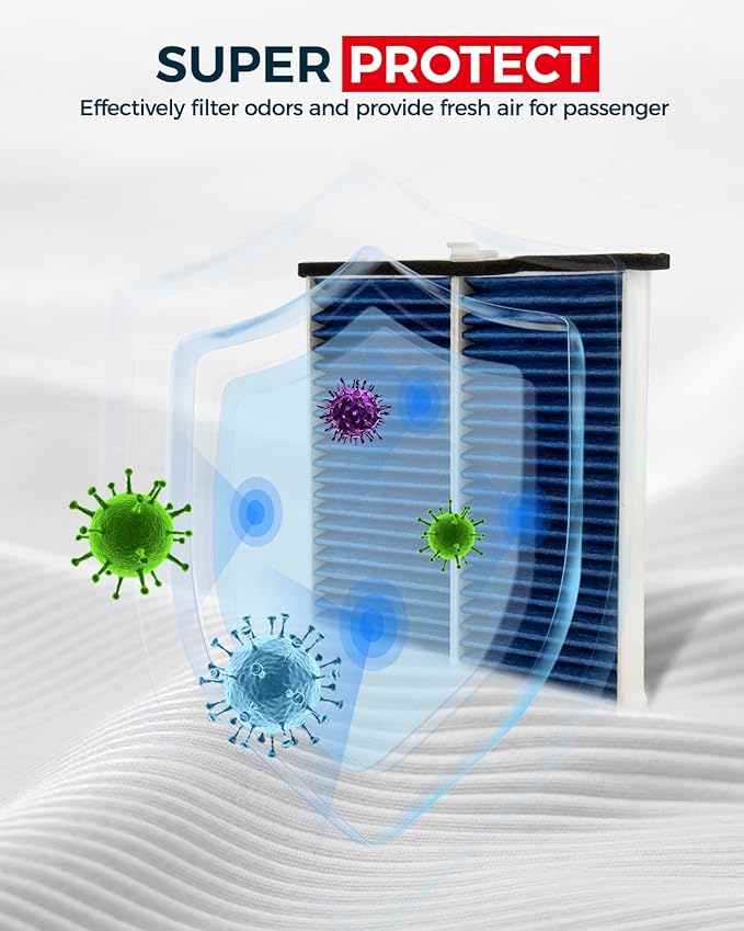 KAX Cabin Air Filter, Replace for GCF003 (CF11811) Mazda3, Mazda6, CX-5 Cabin Filter, Compatibile with KD45-61-J6X, Strong Adsorption w/Upgraded Activated Carbon