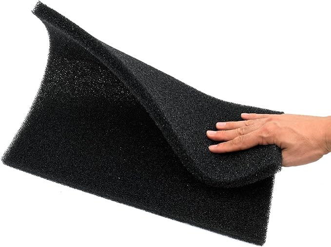 Aquarium Filter Bio Sponge Pad, Foam Sponges Filter Media, Cut fit it Filter Accessories for Fish Tanks and Ponds (18"x18"x0.8" (20PPI) 1 Pack)