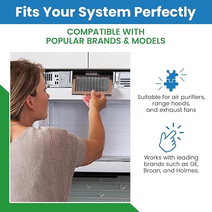 Filter Everything Carbon Replacement Filter Compatible with HAPF60, HAP756, HAP615, HAP726, HAP750, HAP625, HAP725 – 6” x 9.25” x 0.25” – 4 Pack