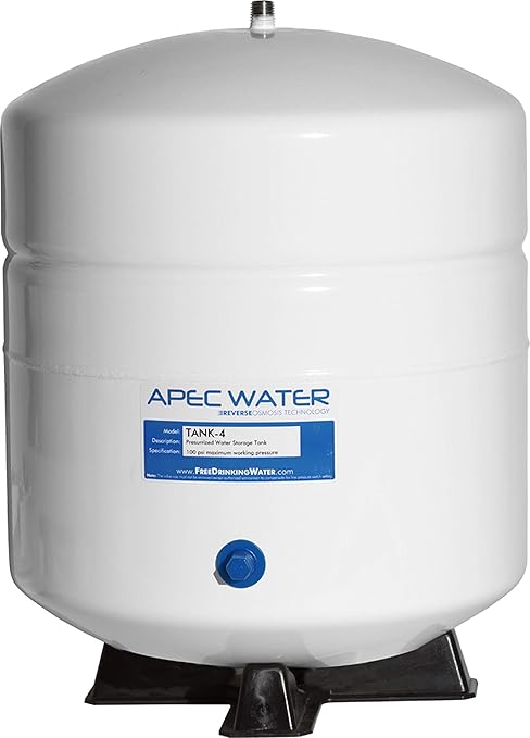 APEC Water Systems Tank-4 4 Gallon Residential Pre-Pressurized Reverse Osmosis Water Storage Tank
