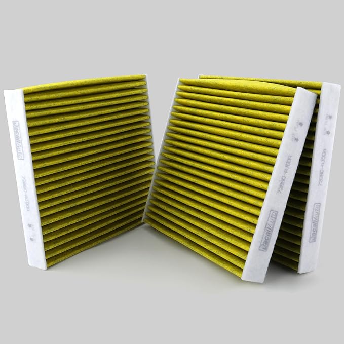 CF10285 3pcs Activated Carbon Cabin Air Filter Set for Toyota Camry/Corolla/Highlander/Avalon/4Runner/RAV4/Tundra/Sienna/Venza/Sequoia/Yaris/Matrix/Mirai; for Lexus RX350, for Subaru Legacy/Outback