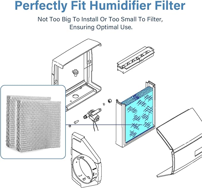 10 X2660 Water Panel Humidifier Filter Pad Compatible with Lennox Healthy Climate WB2-12 WB2-12A HCWB2-12 HCWB2-12A WB3-12 WB3-12A HCWB3-12 HCWB3-12A Humidifiers - 2 Pack