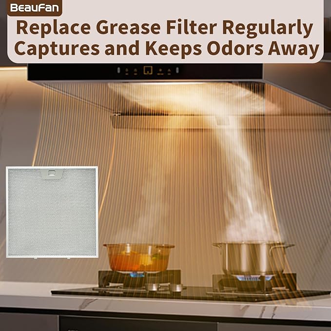 2 PCS WB02X24872 Range Hood Grease Filter Compatible with GE JVW5301EJ1ES, JVW5301SJ1SS, JVW5301BJ1TS, JVW5301FJ1DS, JVW5301EJ2ES Range Hoods