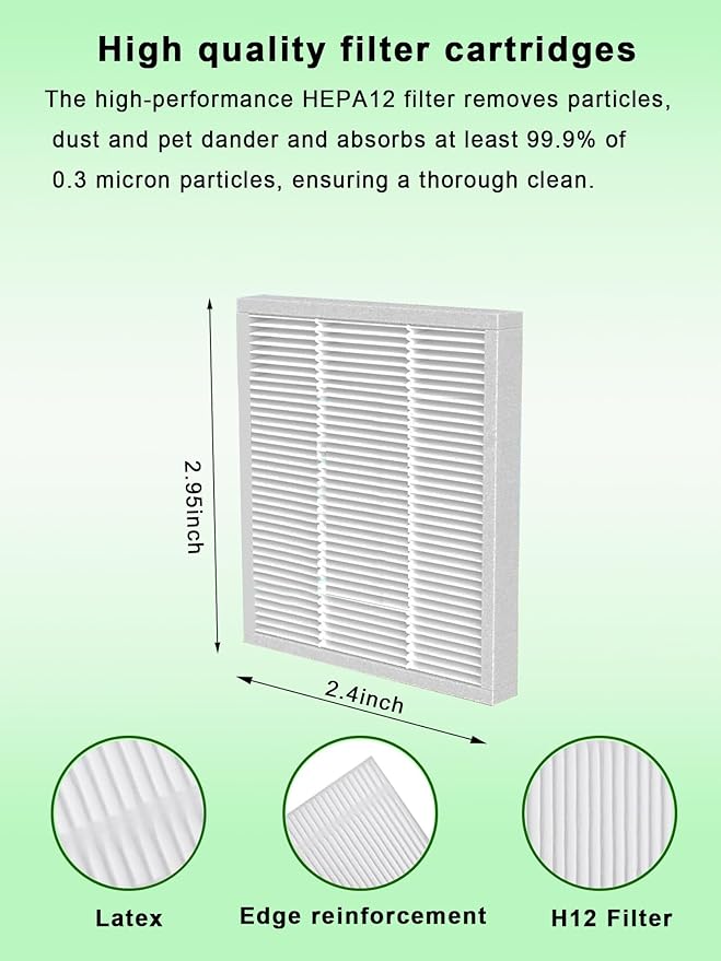 9 Pack Filter Replacement Parts for iRobot Roomba Essential Series, Filter for 105 Vac, 105 Combo, Q0120, Q0110, Q0520, Y0140, Y0110, Y01120, Y051020, Essential Vac and Combo