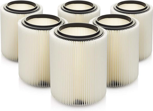 Kopach Replacement Filter for Craftsman and Ridgid Shop Vacs Part # 9-17816 & Part # VF4000, 6 Pack, Original Filter
