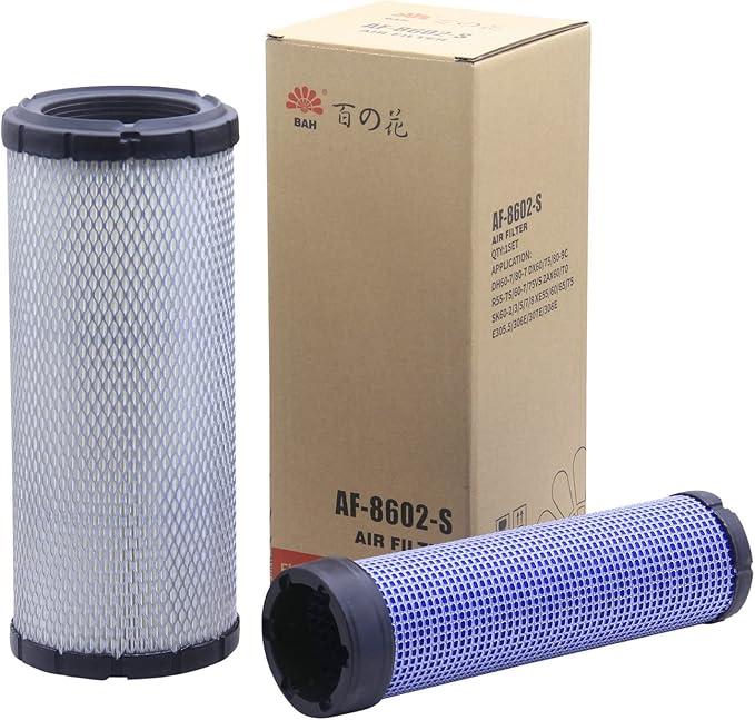 AF-8602-S Air (H&V) Filter Replaces P822768 + P822769, RE68048 + RE68049, AF25553, LAF8143, 46489, CA9246, AM129028, R1401-42280, 129062-12560, RS3702+RS3703, 6666333+666634 (Pack of 1 set)
