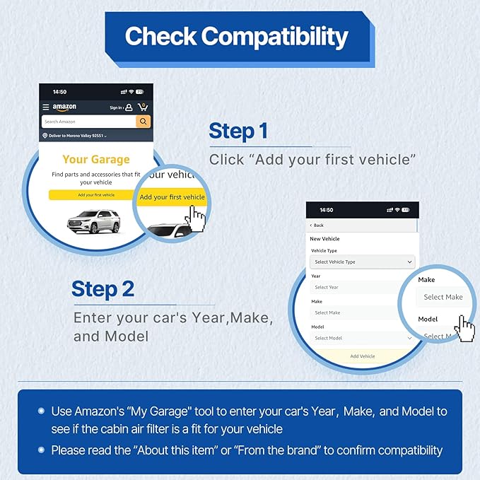 RUITO Cabin Air Filter includes Activated Carbon, Compatible with 2017-2024 Pacifica, 2020-2024 Voyager, 2021-2024 Grand Caravan, Replacement for CF12283