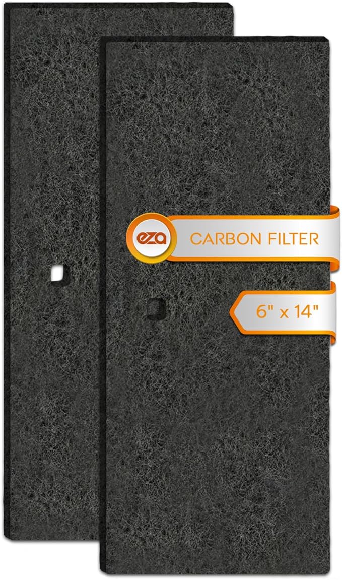 RV Premium Charcoal Activated Carbon Fiber Air Conditioner Filter - Air Duct AC Carbon Filter Replacement for RV AC Vent (2 Pack, 6" x 14")