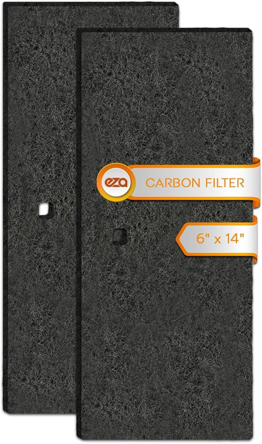 RV Premium Charcoal Activated Carbon Fiber Air Conditioner Filter - Air Duct AC Carbon Filter Replacement for RV AC Vent (2 Pack, 6" x 14")