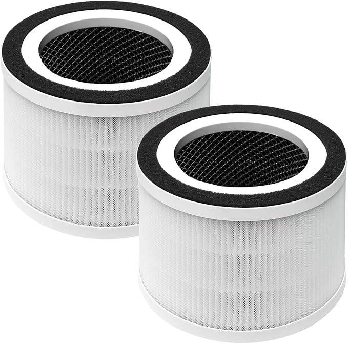2-Pack True HEPA Replacement Filter, Compatible with Afloia Fillo and Mooka Allo Air Purifier, 3-in-1 H13 True HEPA Filter