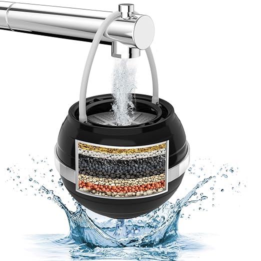 Bath Filter for Tub Faucet with 2 Filters, Bathtub Filter 10 Stages Water Filter 2,500 Gallons of Filtration Shower Water Filter Healthier Skin and Hair