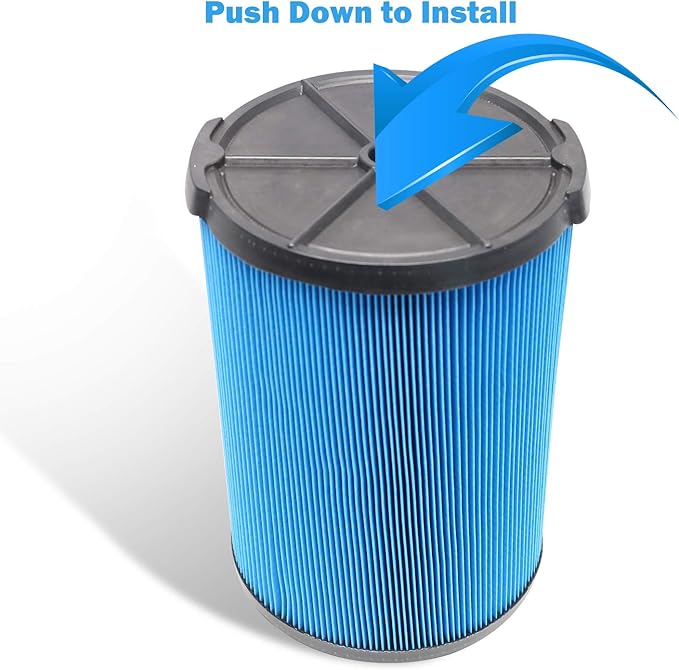 2 Pack 3-Layer VF5000 Replacement Filter for Ridgid Shop Vac 5-20 Gallon Wet Dry Vacuums, fits RV2400A RV2400HF RV2600B WD06700 WD0671 WD0671EX0 WD0970 WD09700 WD1270 WD1450 WD1680 WD1851