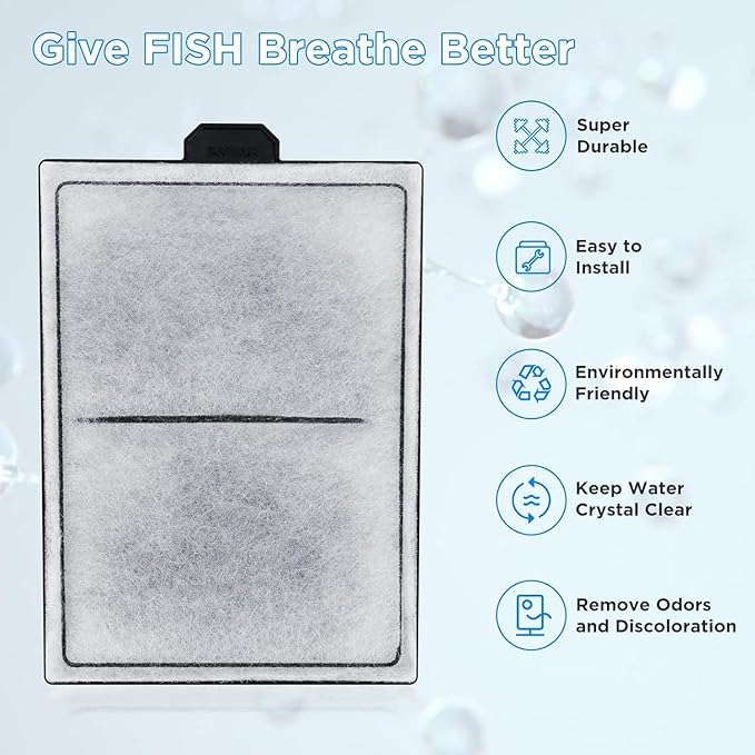 HiTauing 8 Pack PF-L Carbon Cartridge for Silenstream PF20, PF30, PF40 and PF75 Power Filters