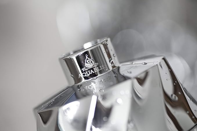 AquaBliss HD Revitalizing Shower Filter - Latest High Output Filtration. 2x Vitamin C, Minerals for Luscious Hair, Skin & Nails - KDF/CS/VC for Reduced Chlorine, Sediment & Metals - Chrome (SF400)