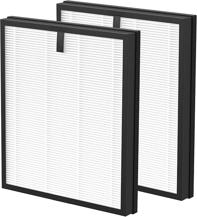 CERO HAP603 Filter Replacement for ECOSELF HAP603WF, HAP603 Filter for ECOSELF, 3-in-1 H13 True and Activated Carbon, 2 Pack (White)