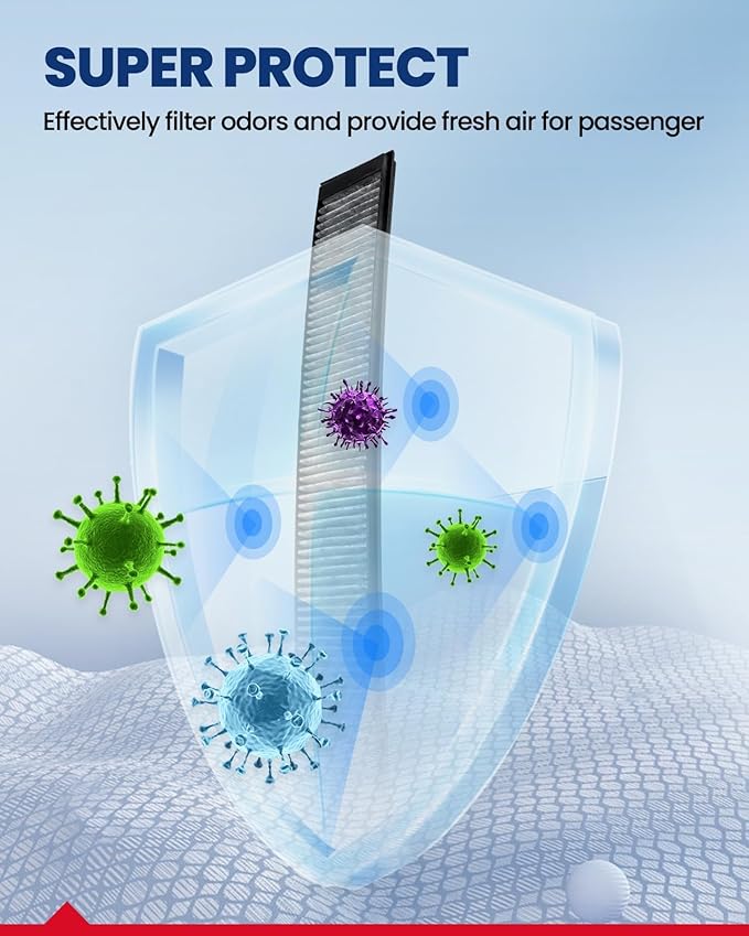 KAX Cabin Air Filter, CF10362 Replacement for 330Ci, X3, M3, 330xi, 330i, 328is, 328i, 325xi, 325i, 318ti, 325Ci, 323is, w/Activated Carbon Passenger Compartment Air Filter