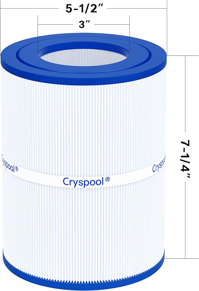 Cryspool® PDM28 Filter Compatible with Spa Filter Aqua Crest PDM28 461273, Dream Maker, 28 Sq. Ft Spa Filter Cartridge, 2 Pack