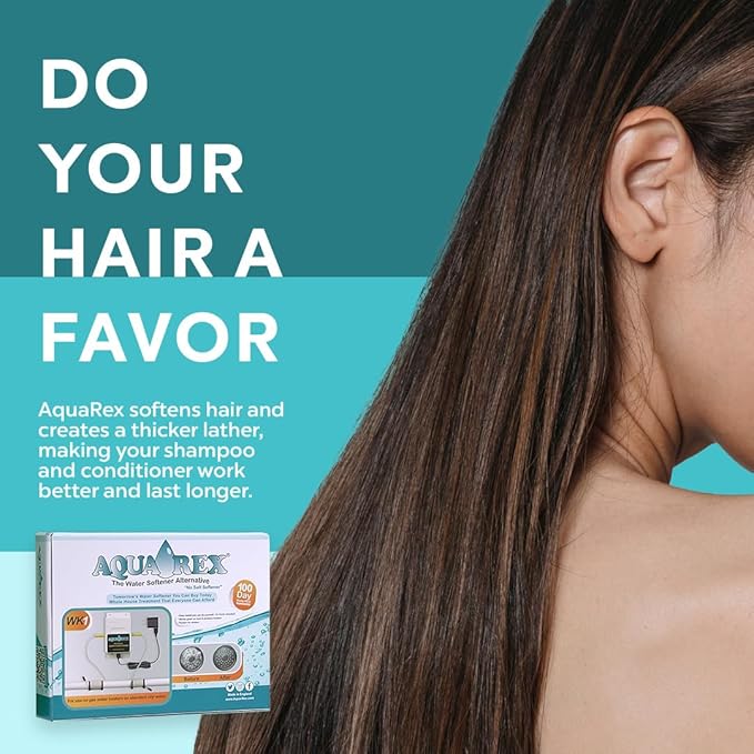 Aqua-Rex Water Softener Alternative Salt Free for Gas Heaters on City Water, Soft Water for Hair & Skin (WK1)