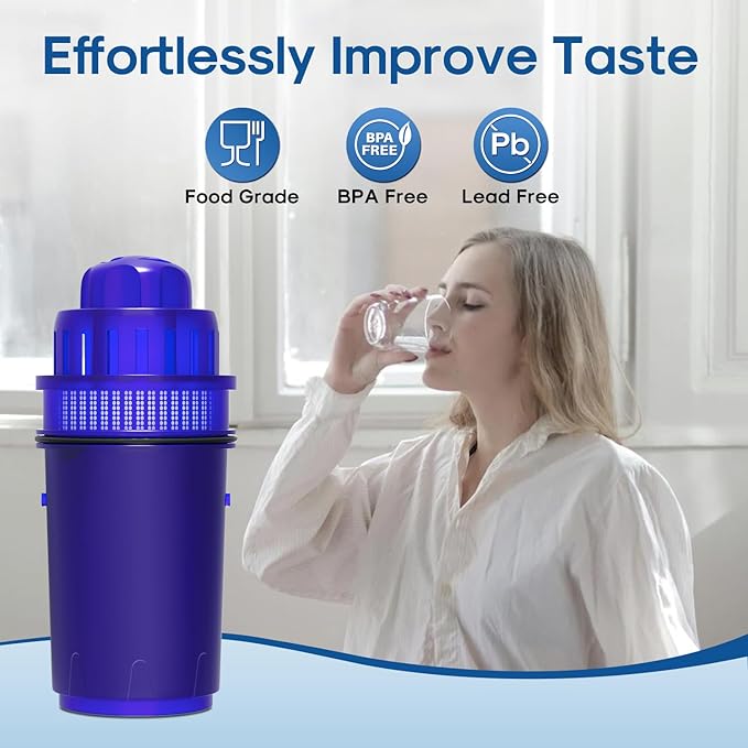 ICEPURE PPF001S Pitcher Water Filter Replacement for All PUR® Pitcher and Dispenser Filtration Systems, Compatible with PUR CRF950Z, PPF951K, PPF900Z, 4PACK