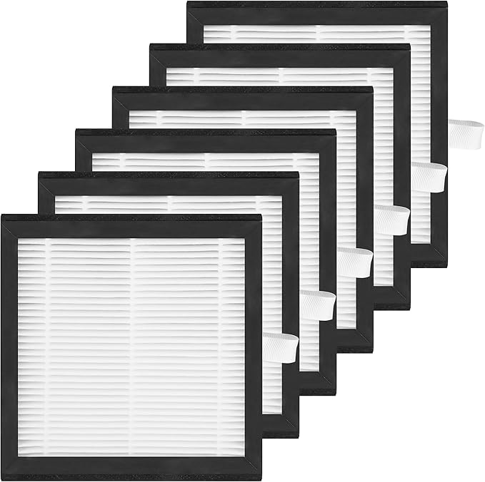 6 Packs DH02 Replacement Filter Compatible with Tenergy Sorbi DH02 1000ml Air Dehumidifier and Air Purifi-er and Also Compatible with Afloia AQ8 Q8 / Honati DP2201 / Hysure Q7