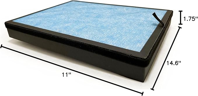 Nispira AP1002 H13 Filter Replacement For Airtok Air Purifier AP1002 3-in-1 Blue True HEPA Activated Carbon Remove Odors Smoke 1 Pack