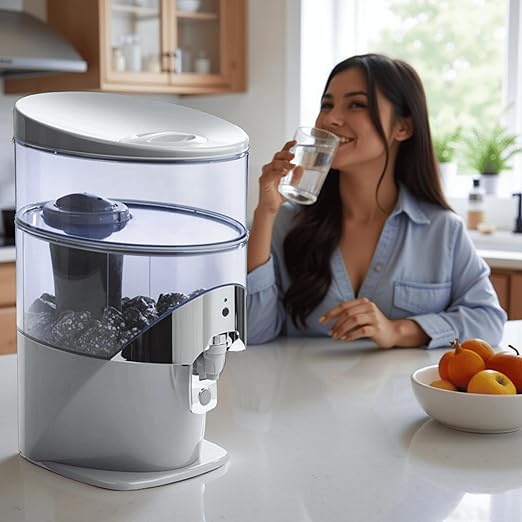 Water Filter Replacement 13845 for Nikken PiMag Countertop Waterfall Gravity Filtration System 1384 & 13681, Water Purifier Cartridge for Nikken Filter Replacement, Alkaline Drinking Dispenser, 2 Pack