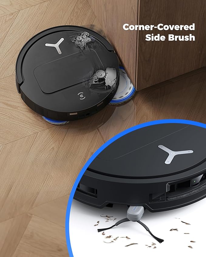 21 Pack Replacement Parts for ECOVACS DEEBOT T50 Omni/T50 PRO Omni Robot Vacuum Accessory Set, 1 Main Brush, 4 Side Brushes, 6 Mop Pads, 4 HEPA Filters, 5 Dust Bags, 1 Cleaning Brush