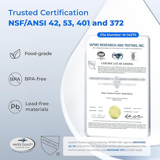 Waterdrop Electric Water Filter Pitcher, Rechargeable Water Dispenser, Instant 200-Gallon 15-Cup Countertop System, NSF/ANSI 401&53&42&372, Reduce PFAS, Lead, Chlorine, Blue, Does not Lower TDS