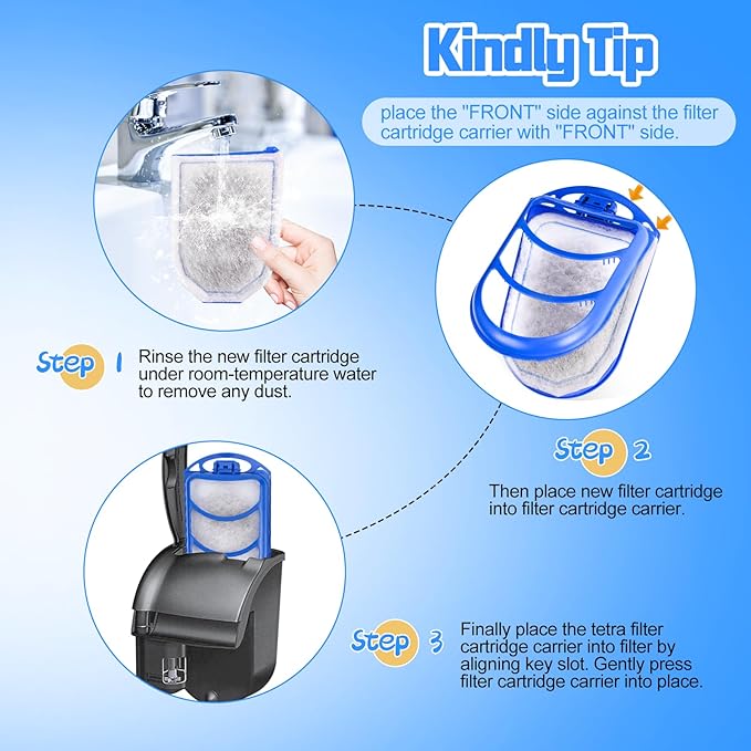 9 Pack Carbon Filter Large Compatible with Tetra Whisper EX30/EX45/EX70 Filters, Replacement Filter Cartridges Compatible with Whisper EX30/EX45/EX70 Filters