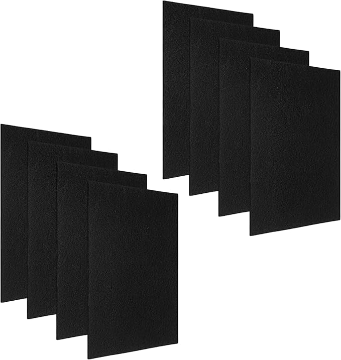 Nispira Replacement Carbon Pre Filter for Air Purifier, Compatible with Vornado Air Purifier Models AC300, AC350, AC500, AC550, PCO200, PCO300, PCO500 Compared to Part MD1-0023. A Set of 8 Filters