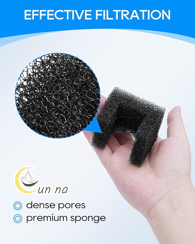 12+12 Pack Pet Water Fountain Filter Kit Fit for Viva Pet Water Fountains for Cats and Dogs, Replacement Carbon Filters Compatible with PetSafe Outlast Fountain