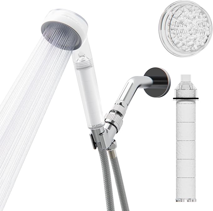 One Shower Head - CEC-certified, High-Pressure, Low Flow, Water Purification, Dual Filtrations *Note:Hose and bracket not included. Purchase separately!