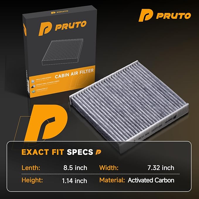 Cabin Air Filter Compatible with 2016-2025 Toyota Lexus CHR CX9 Camry Corolla Corolla Cross Crosstrek ES350 Highlander Prius RAV4 RX350 Sienna, w/Activated Carbon replaces CF12157 871390E040