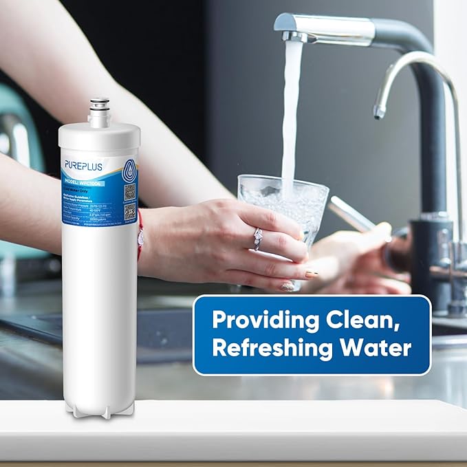 PUREPLUS DW80/90 Under Sink Water Filter, Replacement for Aqua-Pure AP-DW80/90, AP-DWS1000, Kohler K-201-NA, Kohler K-202-NA (Pack of 2), WF60-80/90,WD-W60-80/90. MODELNo: PP-WFC1003/1004