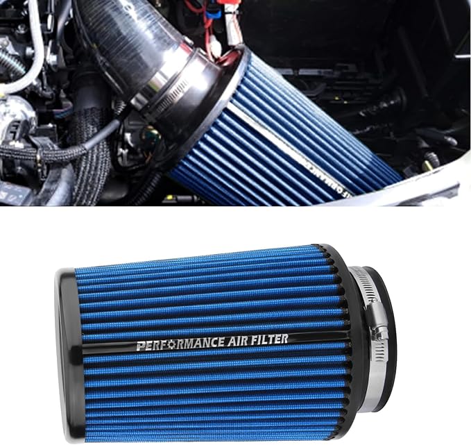 Dromedary Blue 3 3.5 4 inch Universal Cold Air Intake Filter 76mm 89mm 101mm