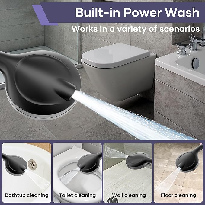 Filtered Shower Head with Handheld Spray Combo,High Pressure Rain Shower Heads,Double Dual Shower Head 10 Spray Modes,Detachable Showerhead 78 Inch Hose,Black