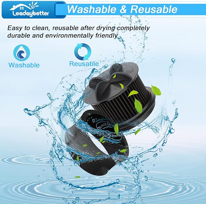 Leadaybetter 2 Replacement Foam & Filter Compatible with Style 9, 10 & 12, Replace Part # 2031085ES, 203108532065,2031183,32064 & 32065