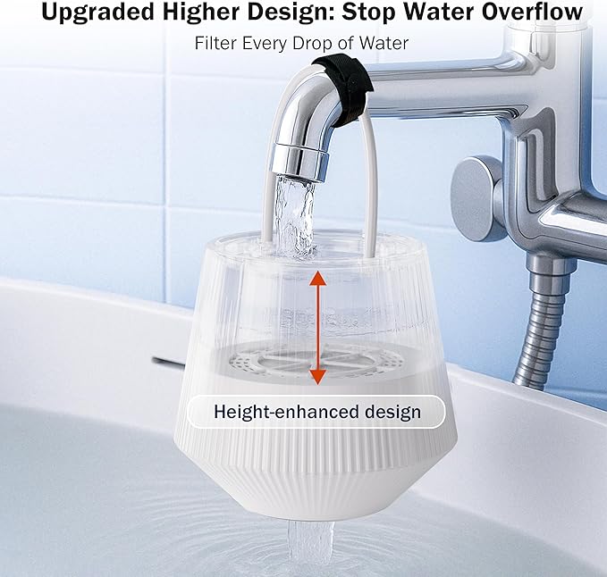 Outlet Dreamwills TF100 Bath Filter For Tub-Certified 15-Stages Bathtub Water Filter, Reduce 99% Heavy Metal, Chlorine,Hard Water Softener For Sensitive Skin,Body, Hair, BPA-Free|2500 Gallons
