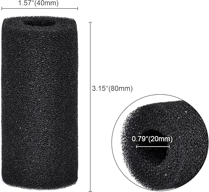 4PCS Aquarium Pre-Filter Foam Sponge Roll Large - Intake Filter Sponge for Aquarium Fish Tank