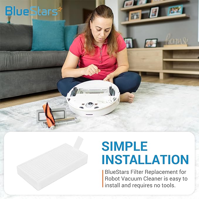 BlueStars 10pcs HEPA Filters Replacement for ILIFE V3s V3s pro V5 V5s V5s Pro V5s Pro 2 V5s Plus Noisz S5 Robotic Vacuum Cleaner - Filters ILIFE Robot Vacuum Filter