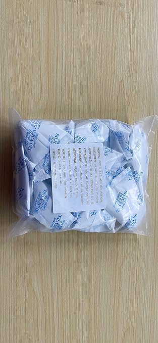 O2frepak 50Gram(20Packets) Food Grade Moisture Absorbers Silica Gel Packs Desiccant for Storage,Food Safe Dessicant Silica Gel Packets for Moisture Storage Control