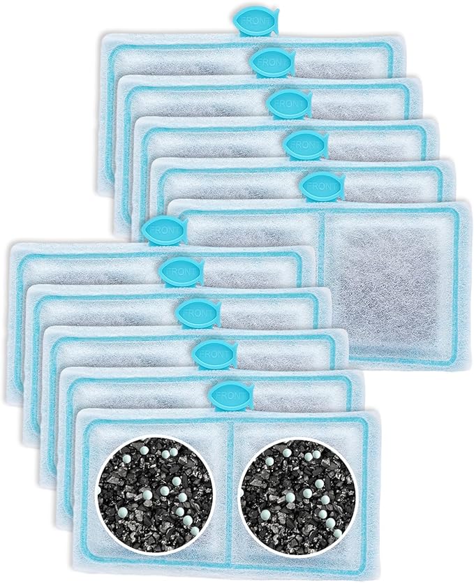 10 Pack Filter Cartridge Compatible with Top Fin EF-S Filter Cartridges, Aquarium Filters for BF5 BETTAFLO, Upgraded EF-S Fish Tank Filters Compatible with Top Fin Aquarium