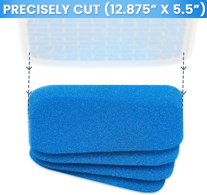 RV AC Filter Reusable, 12.875 x 5.5 RV Air Filters for Air Conditioner Vent, Washable AC Filter 4Pcs