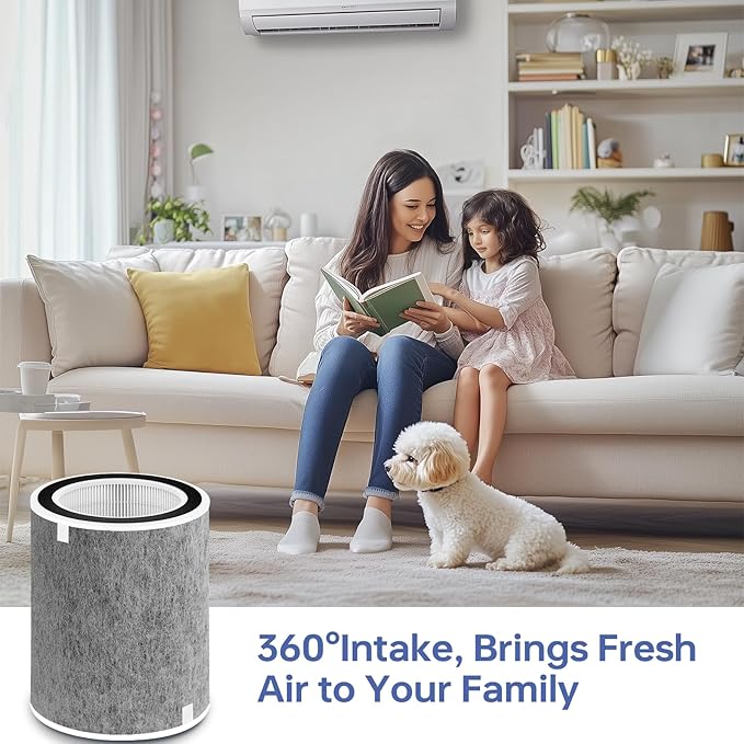 2 Pack HP200 HP201 HP202 Replacement Filter Compatible with Shark HP200 Series, HP202 HP201 HP232 HP302, UA205 and HC502 Air Filter Replacement, Compare Part HE2FKBAS, HE2FKBASMB