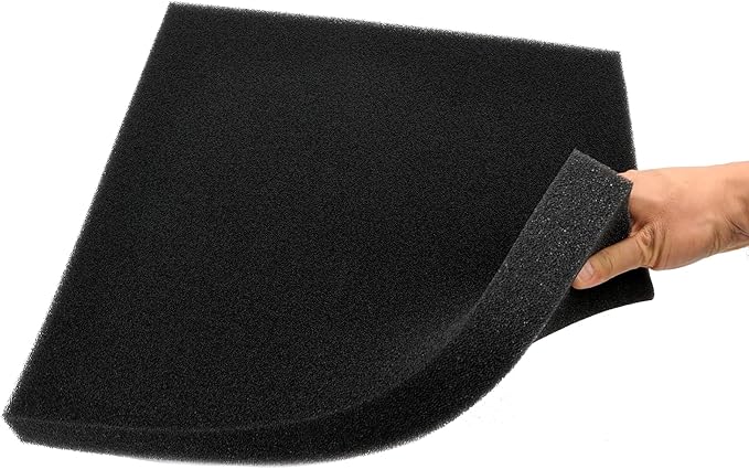 Aquarium Filter Bio Sponge Pad, Foam Sponges Filter Media, Cut fit it Filter Accessories for Fish Tanks and Ponds (18"x18"x1.6" (50PPI) 1 Pack)