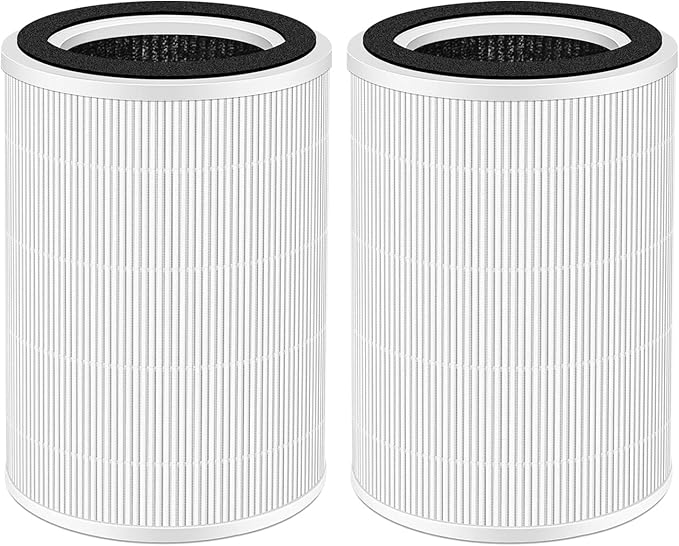 2Pcs Replacement Filter Compatible With ECOSELF HAP604 Air Purifiers, 3-In-1 Air Filter, H13 Efficiency Activated Carbon Filtration Hepa,