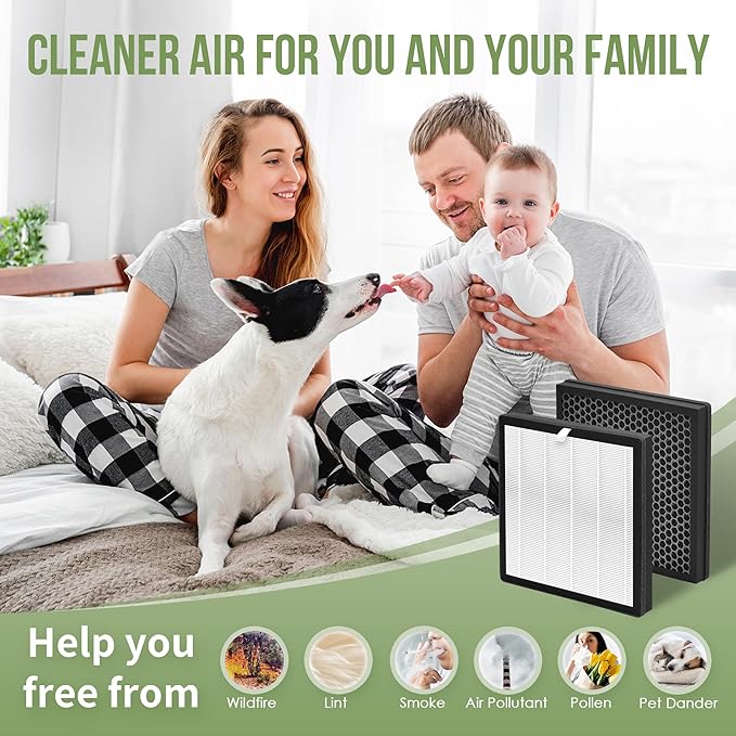 3-Pack G3 H13 HEPA Replacement Filter Compatible with AMEIFU G3 Air Pu-rifier (Sferf-30) and VEWIOR A3 Air Pu-rifier, G3 H13 HEPA Filter with 3-IN-1 High-Efficiency Filtration