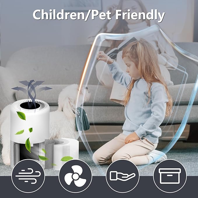 Improvedhand Core 200S Replacement Filter Compatible with Levoit Core 200S Smart WiFi Air Purifier, 3-in-1 Pre, H13 True HEPA, High-Efficiency Activated Carbon, Part # Core 200S-RF, Pack of 2