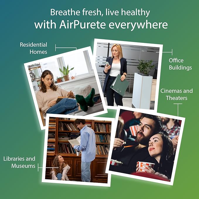 16x25x1 HIGH CAPACITY Furnace Filter | AirPurete AP- 3M16251 | Actual Size 15 1/2" x 24 1/2" x 3/4" | MERV 11 | Pack of 6 | Manufactured in United States