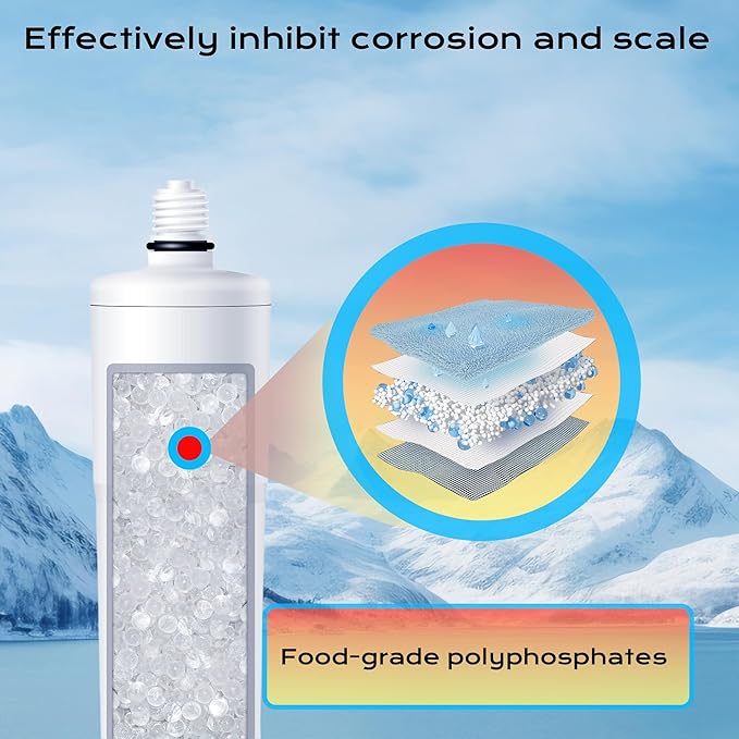 AP431 AP430SS Whole House Scale Inhibitor Filter, Prevent Scale Build Up On Hot Water Heaters, Pipes and Boilers, 1 Count